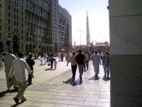 Afternoon prayers are called in Madinah