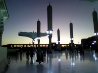 A beautiful dawn at the holy mosque