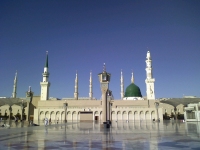 Mosque entrance in the morning